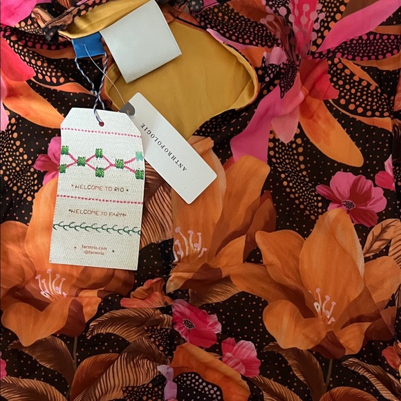 Farm Rio Long Sleeve Ruched Dress - Picture 3 of 4